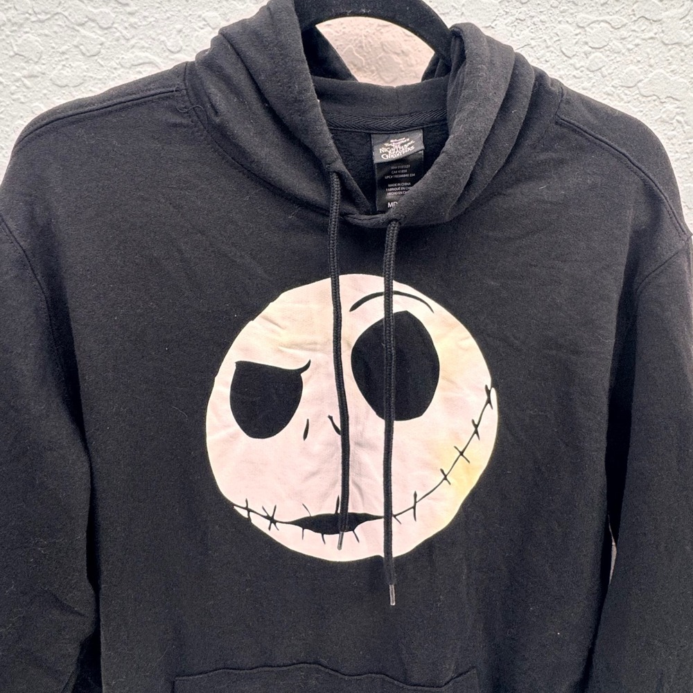 Disney Nightmare Before Christmas Jack Skellington Mens Medium Hoodie